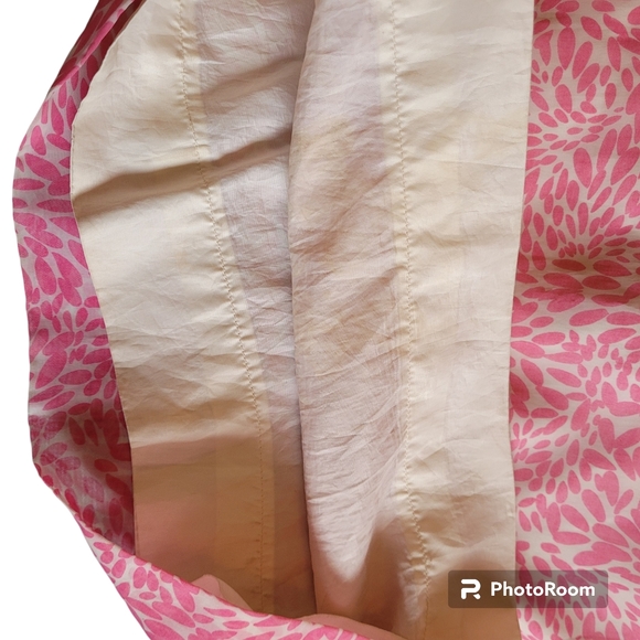 Vintage 1960s Sheer Nancy Dress pink and white floral print - Picture 7 of 7